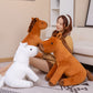 Sitting Horse Hair Plush Toy Creative Doll Pillow