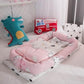 Crib Anti-pressure Newborn Foldable Portable Crib Middle Bed Baby Infant Mattress Bionic Travel Bed