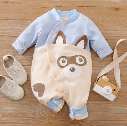 Autumn Clothing Pure Cotton Baby Rompers Pajamas