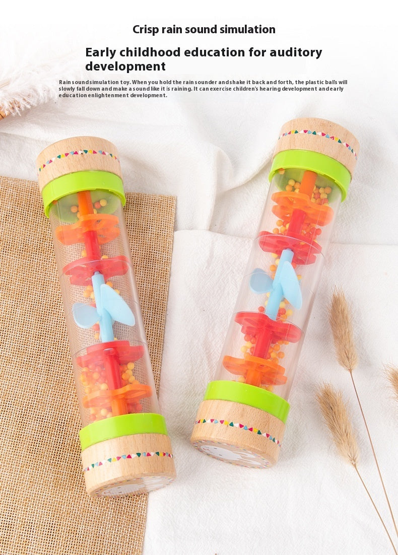 Rain Sounder Sounding Tube Simulated Hourglass Wooden Toy