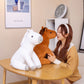 Sitting Horse Hair Plush Toy Creative Doll Pillow