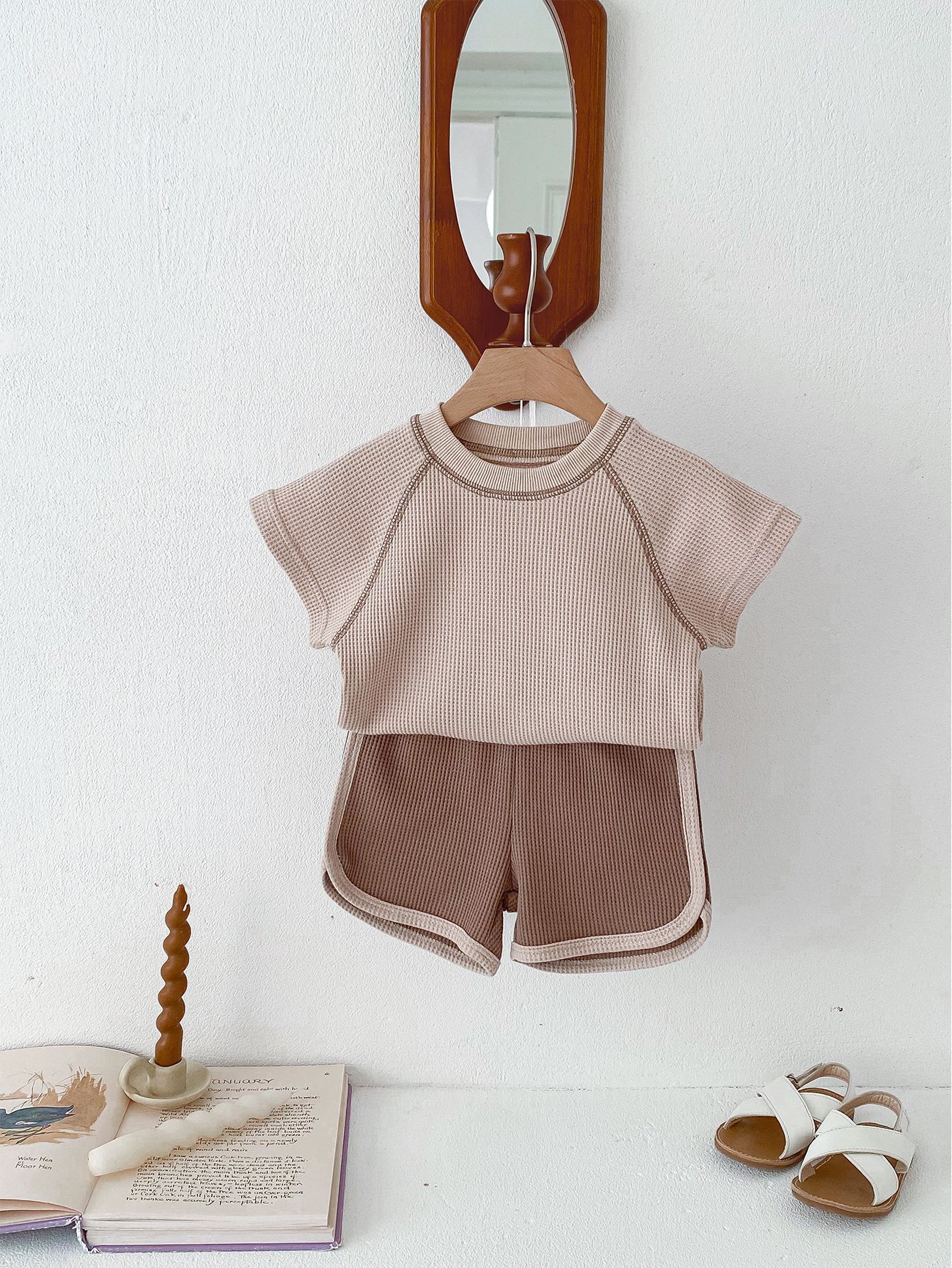 Clothes For Babies Summer Unisex Baby Short Sleeve Outfit Top Shorts