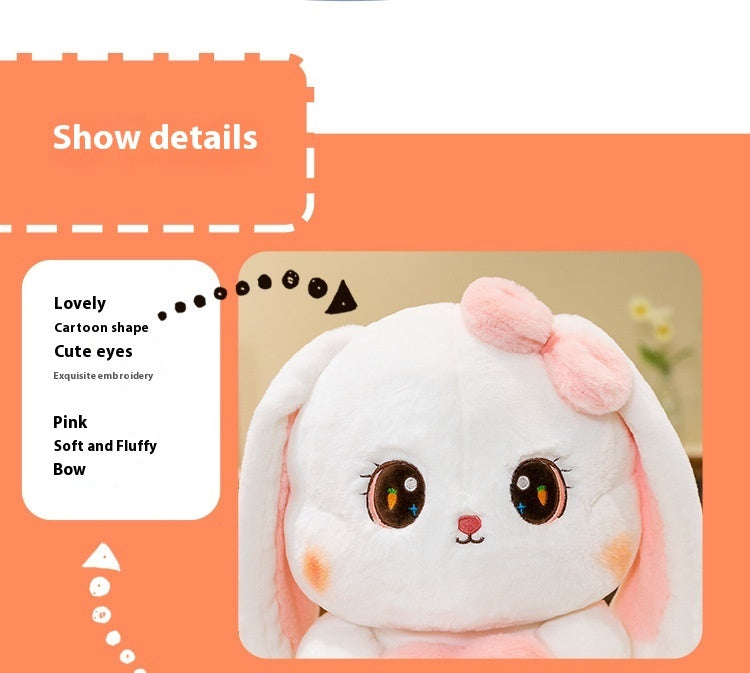 Cute Heart-hugging Radish Rabbit Plush Toy Lop-eared Rabbit Doll