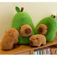 Plush Toy Avocado Capybara Pillow