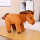 Sitting Horse Hair Plush Toy Creative Doll Pillow