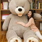 Giant Teddy Bear Plush Toy Huge  Soft Toys  Leather Shell