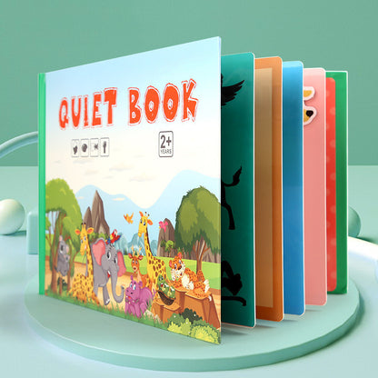 Children's Enlightenment Stickers Quiet Book Kindergarten Busy Book Handmade Material Paste Book Educational Toys