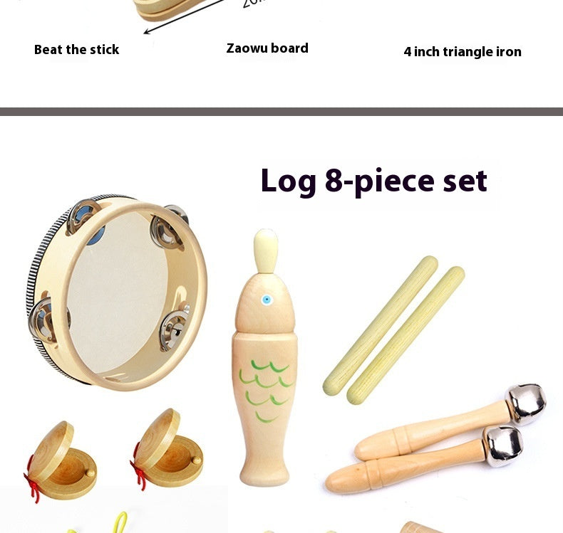 Wooden Sandhammer Orff Instrument Set Soundboard Wooden