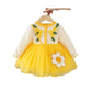 Sweet Flowers Tulle Skirt Western Style Cute Princess Dress