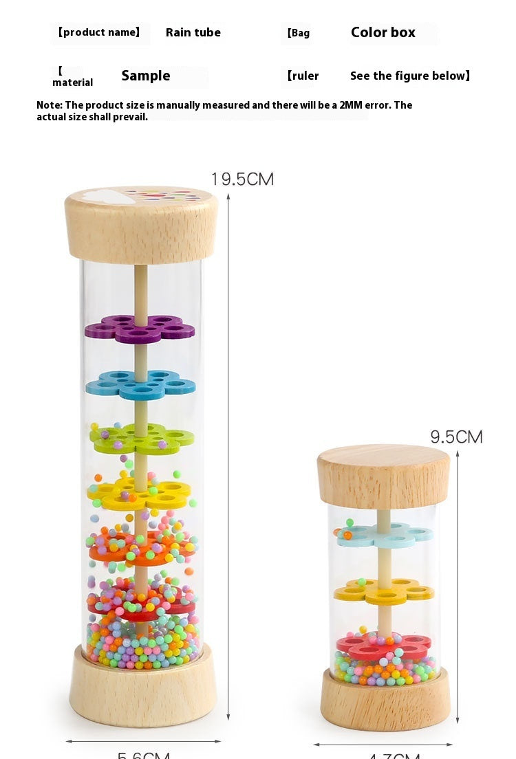 Rain Sounder Sounding Tube Simulated Hourglass Wooden Toy