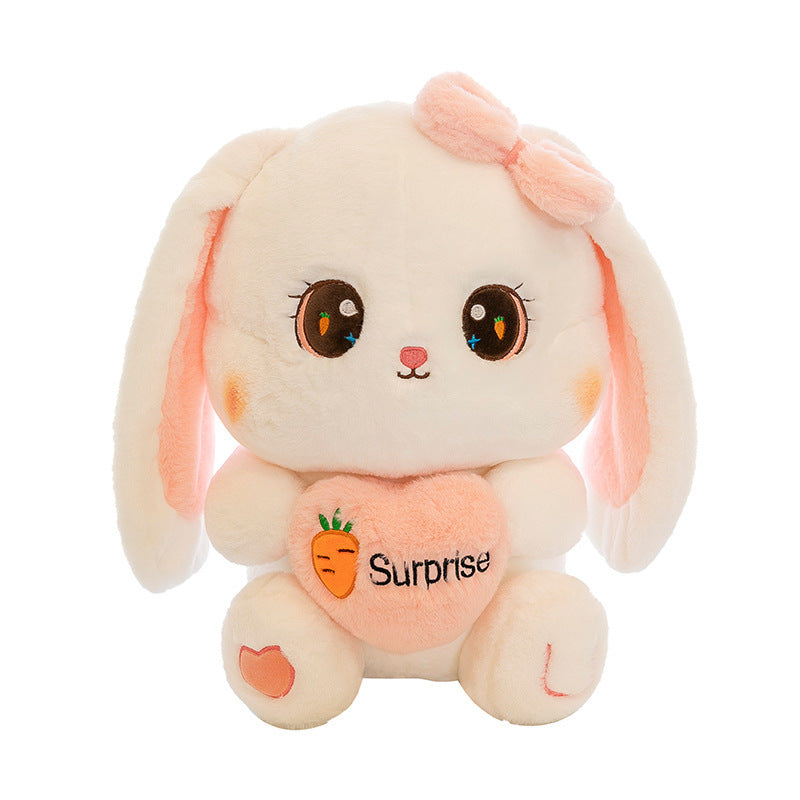 Cute Heart-hugging Radish Rabbit Plush Toy Lop-eared Rabbit Doll