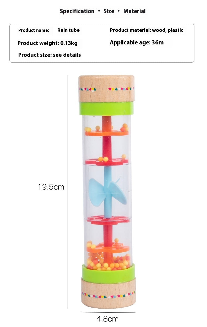 Rain Sounder Sounding Tube Simulated Hourglass Wooden Toy