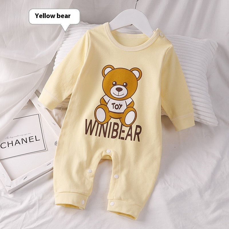 Autumn Clothing Pure Cotton Baby Rompers Pajamas