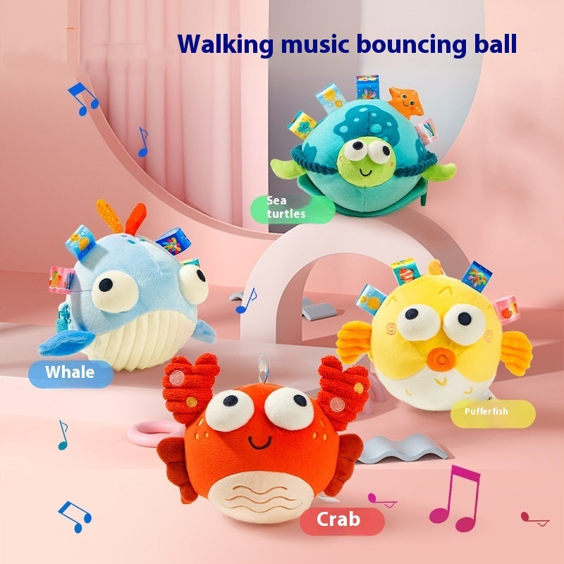 Music Jumping Ball USB Charging Recording Singing Early Education Toys For Babies