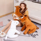 Sitting Horse Hair Plush Toy Creative Doll Pillow